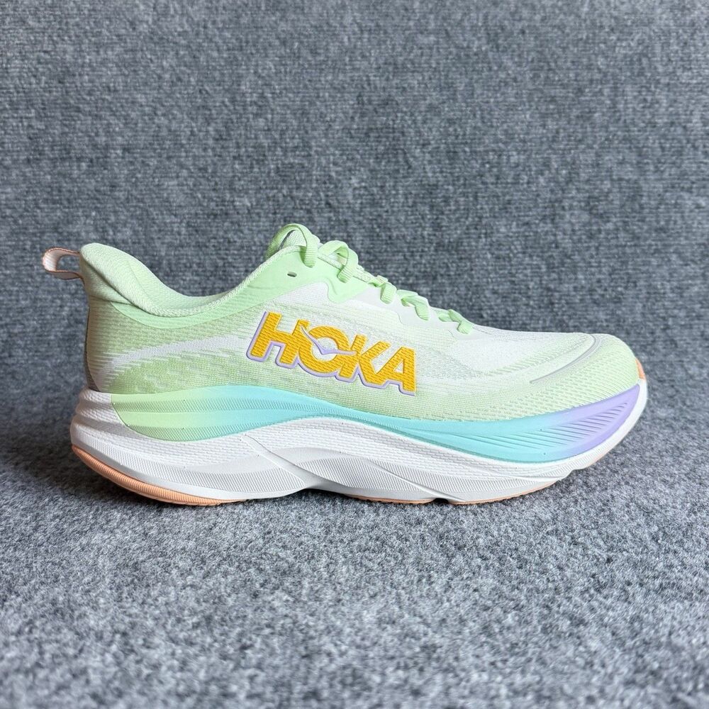 HOKA Skyflow Men’s Size 11 Luna Moth White Running Shoes 1155111-LHIV New